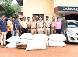 ಪುತ್ತೂರು :ಅಡಿಕೆ ಕಳ್ಳತನದ 4 ಆರೋಪಿಗಳ ಬಂಧನ.