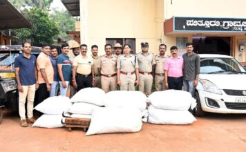 ಪುತ್ತೂರು :ಅಡಿಕೆ ಕಳ್ಳತನದ 4 ಆರೋಪಿಗಳ ಬಂಧನ.