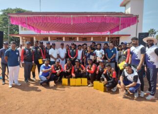 ಪತ್ರ ಕರ್ತರು ಮತ್ತು ಪೊಲೀಸ್ ತಂಡಗಳ ನಡುವೆ ಸೌಹಾರ್ದ ಕ್ರಿಕೆಟ್ ಪಂದ್ಯ