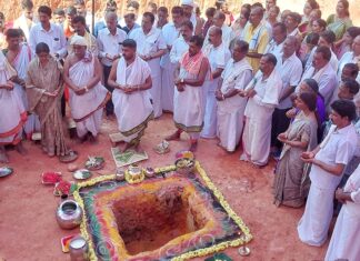 ಮೂಡುಶೆಡ್ಡೆಯ ಶ್ರೀ ಆದಿ ಕ್ಷೇತ್ರ ಜಾರ ಜಾರಂದಾಯ ದೈವಸ್ಥಾನ ನಿರ್ಮಾಣಕ್ಕೆ ನಿಧಿಕುಂಭ-ಶಿಲಾನ್ಯಾಸ