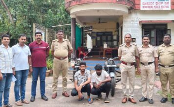 ಮೂಡುಬಿದಿರೆ : ಮೋಟಾರು ಸೈಕಲ್ ಕಳವು ಆರೋಪಿಗಳ ಬ೦ಧನ