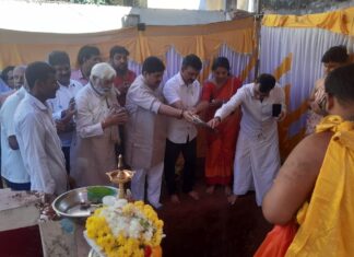 ಕೆರೆಕಟ್ಟೆ ಹನುಮಂತ ದೇವಸ್ಥಾನದ ಅಭಿವೃದ್ಧಿಯ ಕಾಮಗಾರಿಗೆ ಭೂಮಿ ಪೂಜೆ