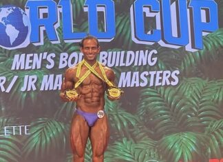 ನ್ಯಾಚುರಲ್ ಬಾಡಿ ಬಿಲ್ಡಿಂಗ್ ವರ್ಲ್ಡ್ ಕಪ್:2 ಚಿನ್ನ , 1 ಬೆಳ್ಳಿ ಗೆದ್ದ ಶೋಧನ್ ರೈ