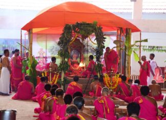 ಅಗಲ್ಪಾಡಿ ಯಾಗದಲ್ಲಿ ಶ್ರೀ ದೇವರಿಗೆ ಅಷ್ಟಾವಧಾನ ಸೇವೆ