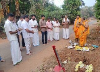 ಶಿಬರೂರು ನೂತನ ದ್ವಾರಕ್ಕೆ ಶಿಲಾನ್ಯಾಸ