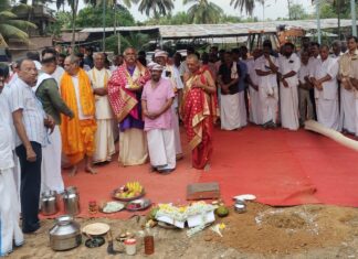 ಶಿಬರೂರು ಶ್ರೀ ಕೊಡಮಾಣಿತ್ತಾಯ ಕ್ಷೇತ್ರ ಬ್ರಹ್ಮಕಲಶೋತ್ಸವದ ಚಪ್ಪರ ಮುಹೂರ್ತ