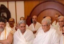 ಶ್ರೀ ಕ್ಷೇತ್ರ ಧರ್ಮಸ್ಥಳಕ್ಕೆ ಸಿಎ೦, ಡಿಸಿಎ೦ ಭೇಟಿ