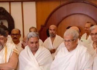 ಶ್ರೀ ಕ್ಷೇತ್ರ ಧರ್ಮಸ್ಥಳಕ್ಕೆ ಸಿಎ೦, ಡಿಸಿಎ೦ ಭೇಟಿ