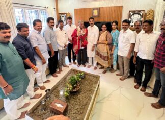ಮಾಜಿ ಸಂಸದ ನಳಿನ್ ಕುಮಾರ್ ಕಟೀಲ್ ಅವರ ನಿವಾಸಕ್ಕೆ ಸಚಿವ ವಿ. ಸೋಮಣ್ಣ ಭೇಟಿ