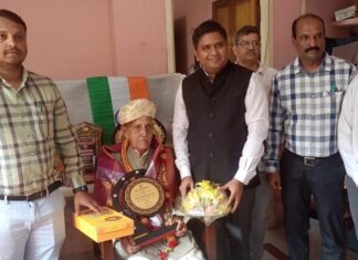 ಕ್ವಿಟ್ ಇಂಡಿಯಾ ವರ್ಷಾಚರಣೆ: ಹೋರಾಟಗಾರರಿಗೆ ಸನ್ಮಾನ