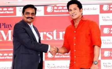 ಸಚಿನ್ ತೆಂಡೂಲ್ಕರ್ – ಬ್ಯಾಂಕ್ ಆಫ್ ಬರೋಡಾ ಜಾಗತಿಕ ಬ್ರಾಂಡ್ ಅಂಬಾಸಿಡರ್