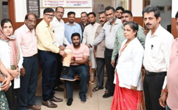 ಮಂಗಳೂರು ಪ್ರೆಸ್ ಕ್ಲಬ್ ನಿ೦ದ ಉಚಿತ ಕೃತಕ ಕಾಲು ವಿತರಣೆ