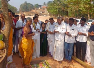 ಅಡ್ಯಾರ್ ಬ್ರಹ್ಮಕಲಶೋತ್ಸವ : ಧಾರ್ಮಿಕ ವಿಧಿ ಚಪ್ಪರ ಮುಹೂರ್ತ