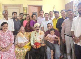 ಬಿಜೆಪಿ ವತಿಯಿಂದ ಸುಧಾಕರ್ ಜೋಶಿಯವರಿಗೆ ಸನ್ಮಾನ