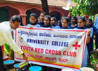 ಪಕ್ಷಿಗಳಿಗೆ ನೀರಿಡುವ ಕಾರ್ಯ ಶ್ಲಾಘನೀಯ: ಪ್ರೊ. ಗಣಪತಿ ಗೌಡ