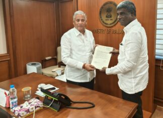 ಮತ್ಸ್ಯಗಂಧಹೊಸ ಕೋಚ್ಗಳಲ್ಲಿ ಲೋಪ: ದೂರು ನಿವಾರಣೆಗೆ ಸಚಿವರಿಗೆ ಸಂಸದ ಕೋಟ ಮನವಿ