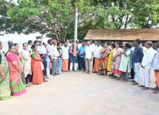 ಬೆಂಗ್ರೆ ಶಿವಾಜಿ ಆಟೋ ಪಾರ್ಕ್ಗೆ ಮೇಲ್ಛಾವಣಿ ಅಳವಡಿಕೆ ಕಾಮಗಾರಿ