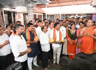 ಪ್ರಧಾನಿ ನರೇಂದ್ರ ಮೋದಿಯವರ 4,399 ದಿನಗಳ ಯಶಸ್ವಿ ಆಡಳಿತ: ಬಿಜೆಪಿ ವತಿಯಿಂದ ಕದ್ರಿ ದೇವಸ್ಥಾನದಲ್ಲಿ ವಿಶೇಷ ರಂಗ ಪೂಜೆ