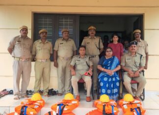 ಗೃಹರಕ್ಷಕದಳ ಕಛೇರಿಯಲ್ಲಿ ಪ್ರವಾಹ ರಕ್ಷಣಾ ತಂಡದ ಪೂರ್ವಸಿದ್ಧತೆ